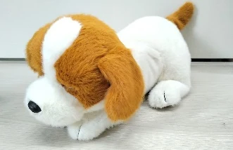 Snoring puppy — magnetic-accessory version