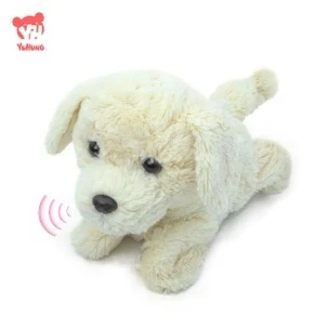 English voice-command puppy — cream