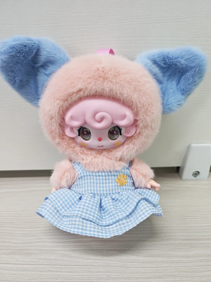 Costume plush — blue gingham dress