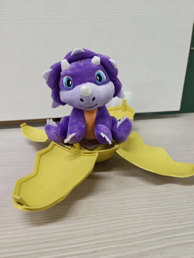 Dinosaur egg plush — purple character